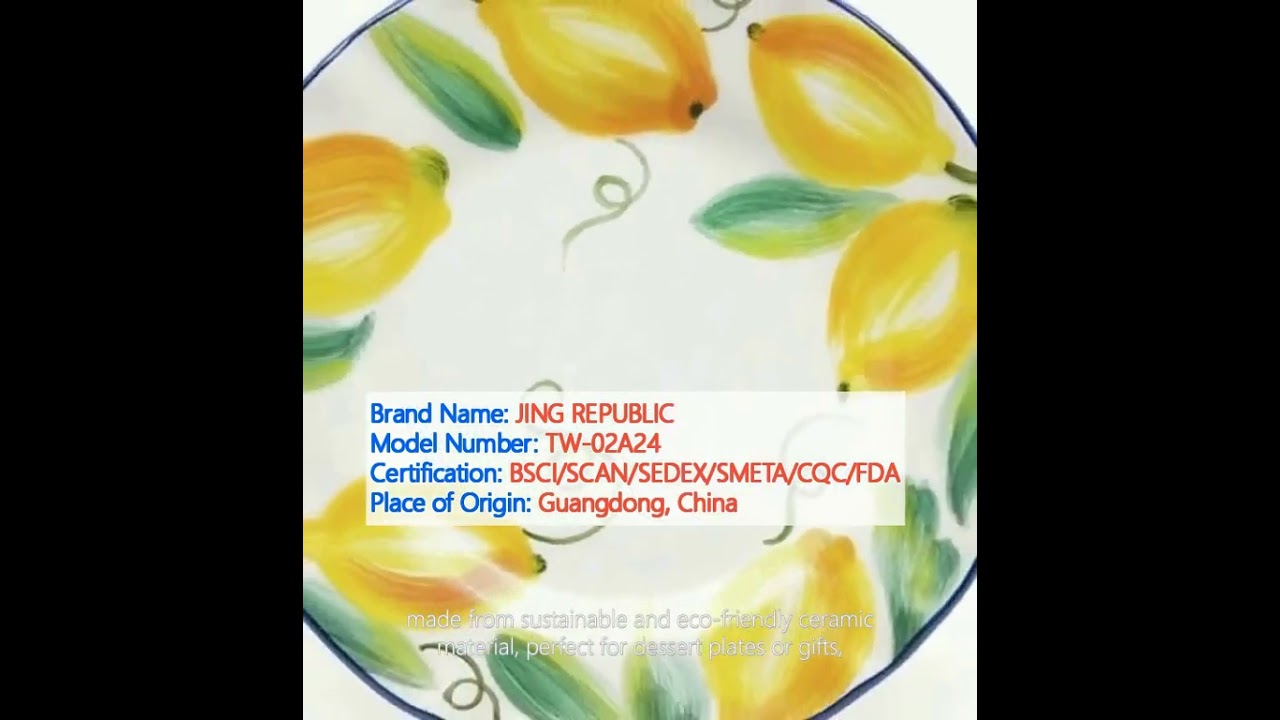 Personalized Ceramic Dinner Plates Spring Colorful Plates With Flower