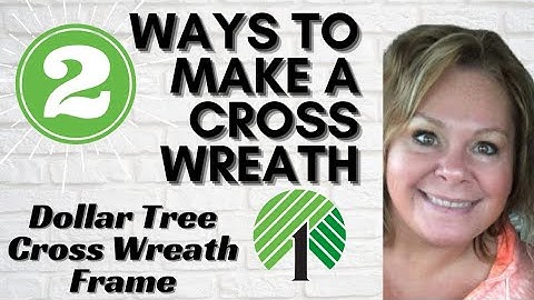 2 DOLLAR TREE CROSS WREATHS | How To Make An Easter Spring Wreath | Dollar Tree Cross Wreath Frame