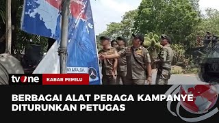 Tim Gabungan Tertibkan Alat Peraga Kampanye yang Melanggar Aturan | Kabar Pemilu tvOne