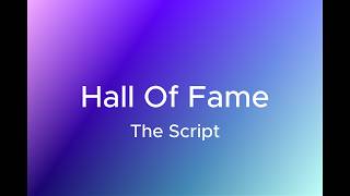 The Script - Hall Of Fame (Lyrics) ft.will.i.am