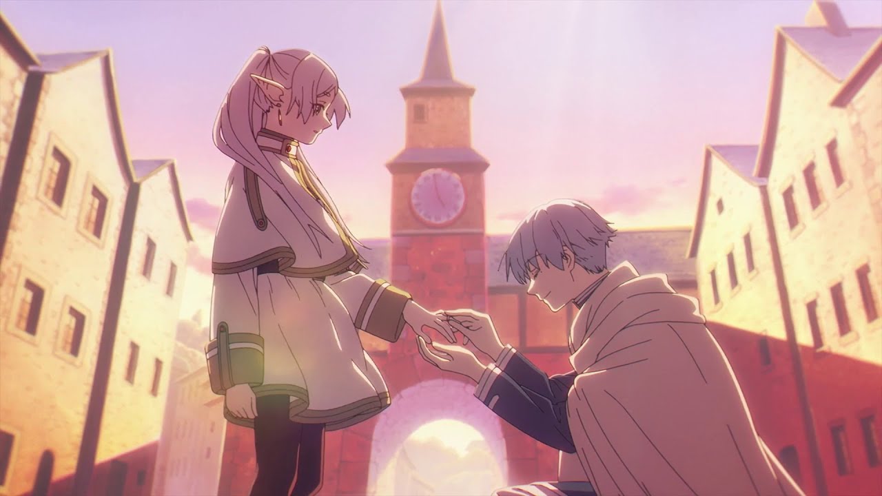 Frieren found Himmel's mirrored lotus ring (Season 1 Episode 14 Privilege of Youth)