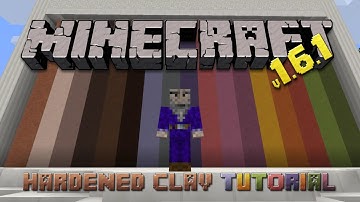 Minecraft 1.6.1 Tutorial - Hardened & Stained Clay