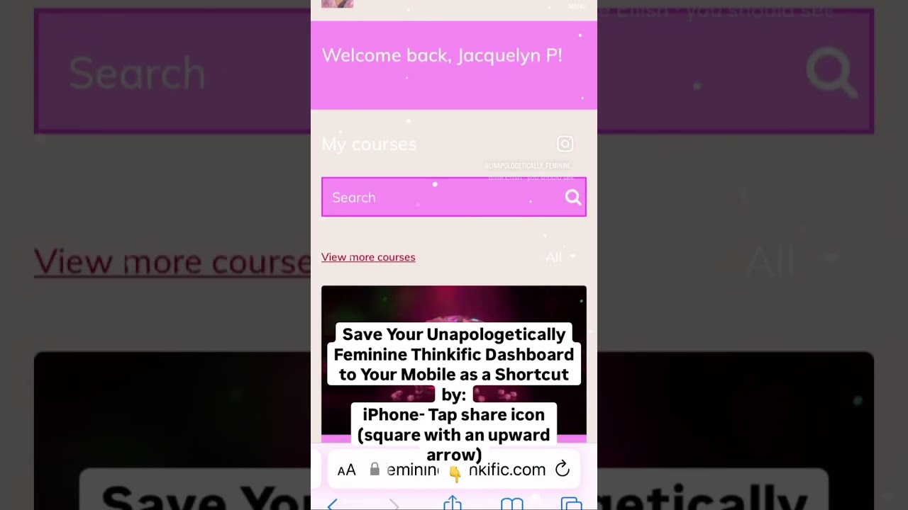 Android: Tap the menu icon (3 dots in upper right-hand corner) and tap Add to home screen.