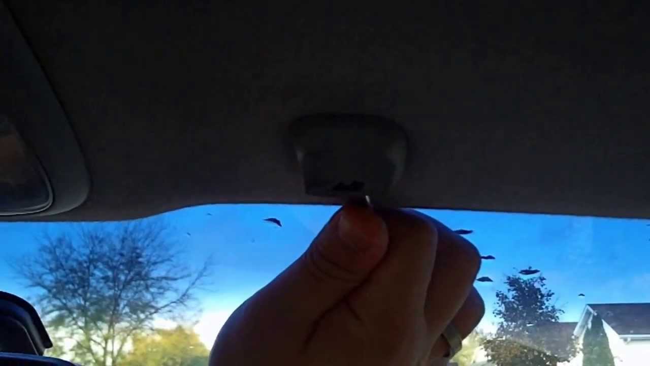 2000 Honda Accord Visor Clip Removal - YouTube