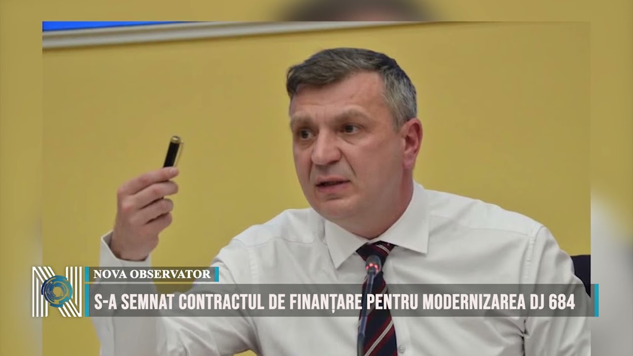 S-a semnat contractul de finanțare pentru modernizarea DJ 684 