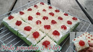 BOLU PANDAN KUKUS 3 BUTIR TELUR