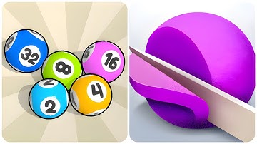 Bubble Shooter 2048 vs ASMR Slice - (New Update, Max Level)