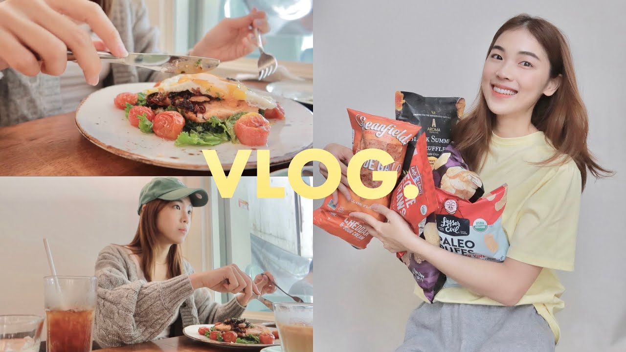 VLOG   网红薯片开箱试吃, vegan cafe, japanese bbq buffet , premium snacks MUKBANG｜Kuala Lumpur