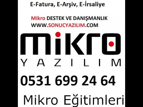 Mikro E-Fatura Uygulaması ve E-İrsaliye Kullanımı