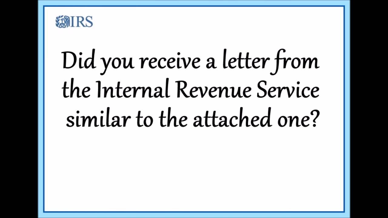 IRS Letter About Filing Taxes to Reconcile PTC - Form 1095-A