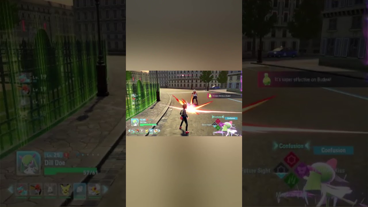 Lets go our first real Pokemon battle in Pokemon Legends ZA