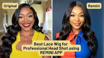 Remini App Professional Headshot Tutorial- Best Lace Wig for Professional Profile Photos