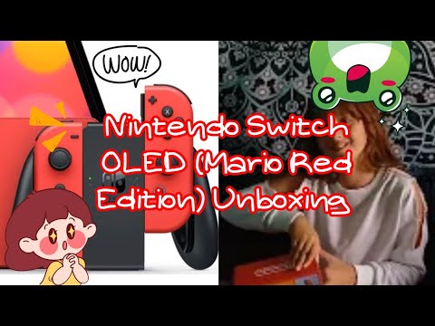 New Nintendo Switch OLED Mario Red Edition Unboxing 