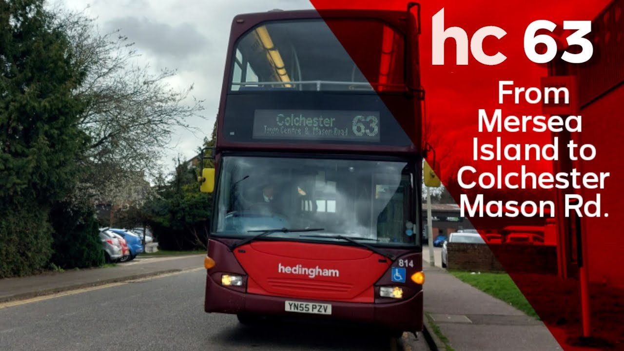 FRV - Hedingham and Chambers Route 63 from West Mersea to Colchester | 814, YN55 PZV