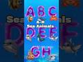 ABC Song for Kids: Sea Animals A to H 🦈🎵 Fun Ocean Alphabet Song #shortvideo #abc #shorts
