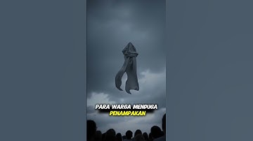 sosok misterius melayang di langit mendung di sertai petir😱⁉️#shorts