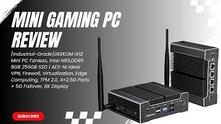 GEEKOM iX12 Fanless Mini PC: Intel N95, 8GB DDR5, 256GB SSD and 4x 2.5G LAN