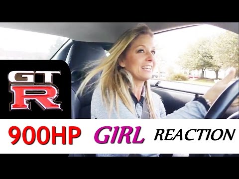 Nissan GTR 900hp BEST GIRL Driving Reaction