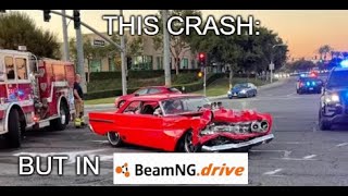 1,300HP Mercury Comet Brake Failure Crash (in BeamNG Drive)