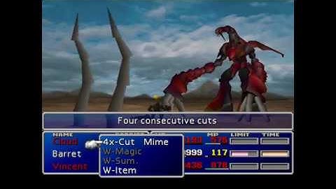 Barret Solo Ruby Weapon