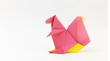 EASY ORIGAMI SQUIRREL TUTORIAL 20 STEPS