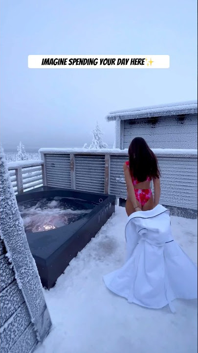 Bayangkan menginap di sini✨ #finland #luxury #jacuzzi #fy #shorts