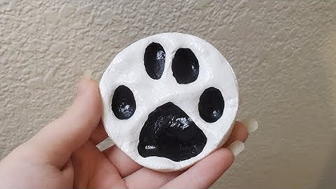 Diy paw print keepsake