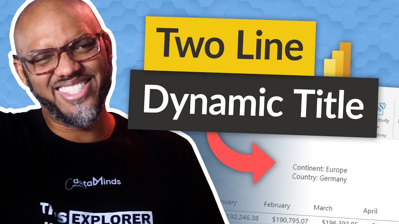 Can you make a two-line dynamic title in Power BI? - YouTube