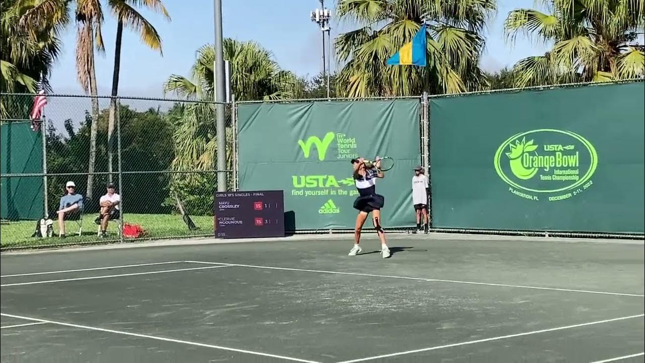 Mayu Crossley 2022 ITF Orange Bowl Final YouTube