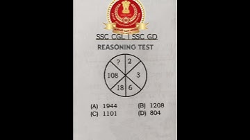 ssc gd reasoning questions #shorts #video #study #reasoning #ssc #chsl #sscgd #ssccgl