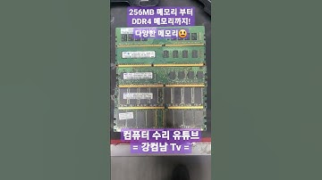 다양한 메모리의 종류. 256MB 메모리 ~ DDR2/3/4까지!😃 #shorts