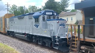 CSX M576 with Amtrak GP38-2 Trailing