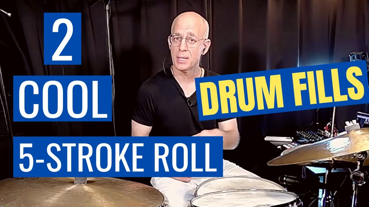2 Cool Jazz Drum Fills With 5 stroke Rolls