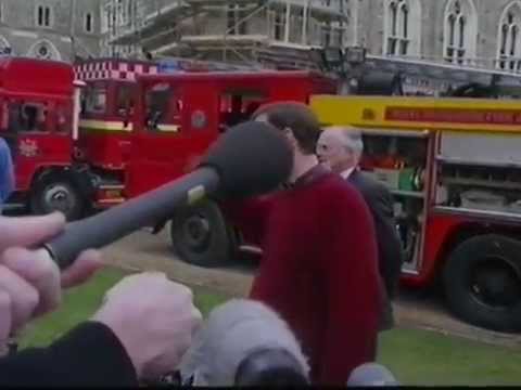 Windsor Castle fire - BBC news 20th Nov 1992