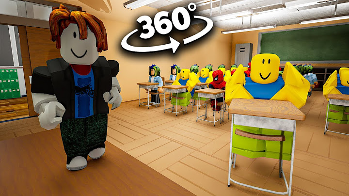 ROBLOX Characters Appear In YOUR School - 360º/VR (fanmade)
