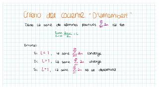 Series de términos positivos. Criterios de comparación y del cociente.
Como resolver series con términos positivos.
Si quieres saber la respuesta te invito a ver este video. Series de términos positivos. Criterios de comparación y del cociente.