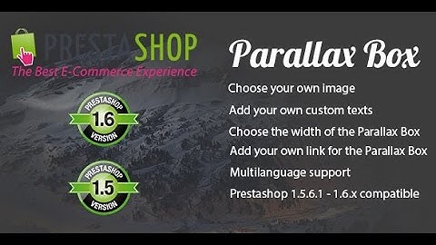 Prestashop Parallax Module