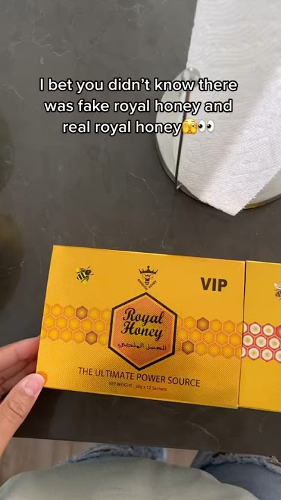 Fake Royal honey vs Real Royal honey #royalhoney #royaljelly #honey