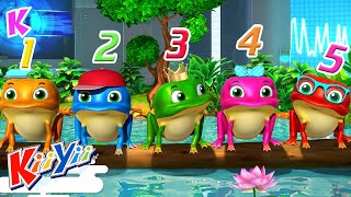 Five Little Speckled Frogs Kiiyii Songs Abc And 123 Nursery Rhymes & Kids Songs