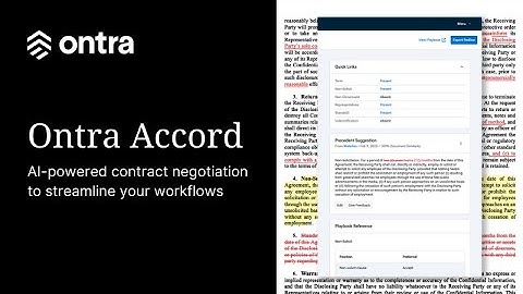 Ontra Unveils Accord, AI-Powered Contract Negotiation Software