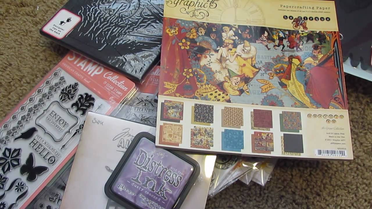 Etsy Haul and RAK from Tash scrapbooking tarjetas