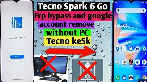 All Tecno Spark 6 Go Frp Bypass:Tecno Spark 6 Go Gmail Lock:Tecno KE5J Frp Bypass :Without Pc  100%