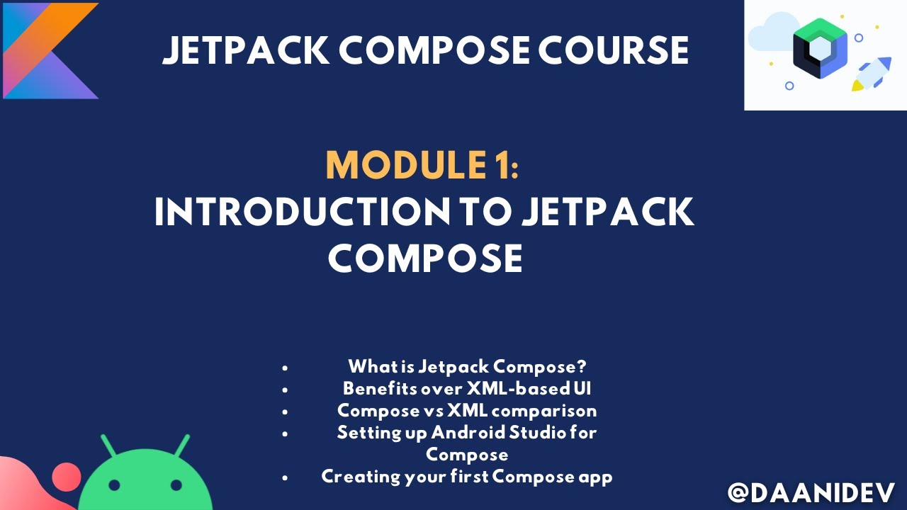Module 1 : Introduction to Jetpack Compose - YouTube