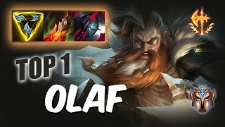 [Wild Rift] Olaf top 1 - S12 Challenger ranked game + build