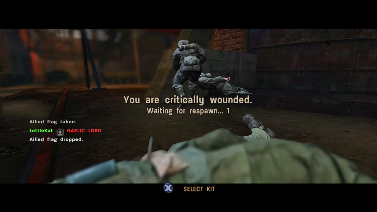 Call of Duty 3 Multiplayer Gameplay - CTF on Fuel Plant