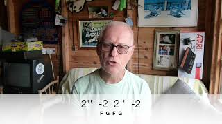 Clean 2 draw and 2 draw whole step bend, harmonica lesson