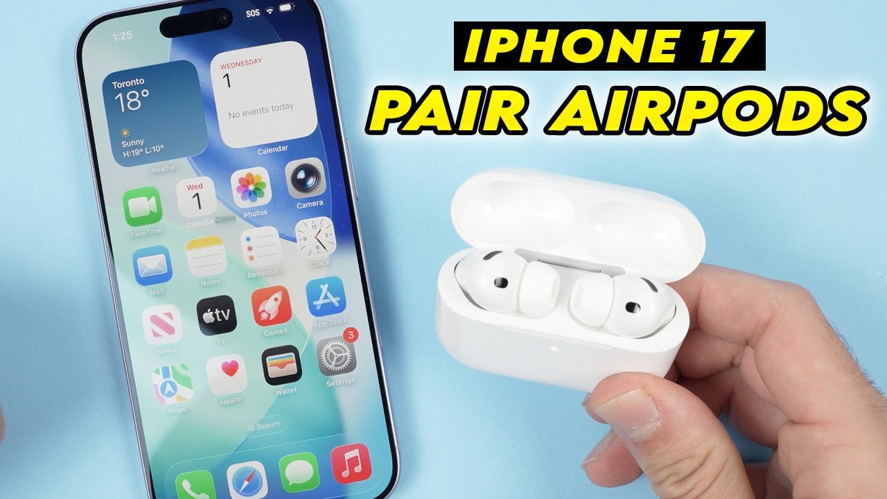 iPhone 17 : How to Connect With AirPods - YouTube