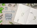 6 Minimalist Weekly Spread Ideas For Productivity || BULLET JOURNAL