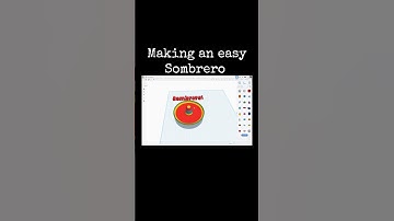TinkerCAD Tips!  Easy Sombrero using the Sketch Tool! #tinkercad #caddesign #3dprintable #3dprinting