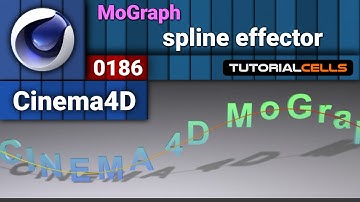 0186. mograph spline effector  in cinema 4d
